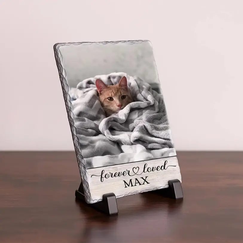 Rectangle 6×8 inch pet memorial slate